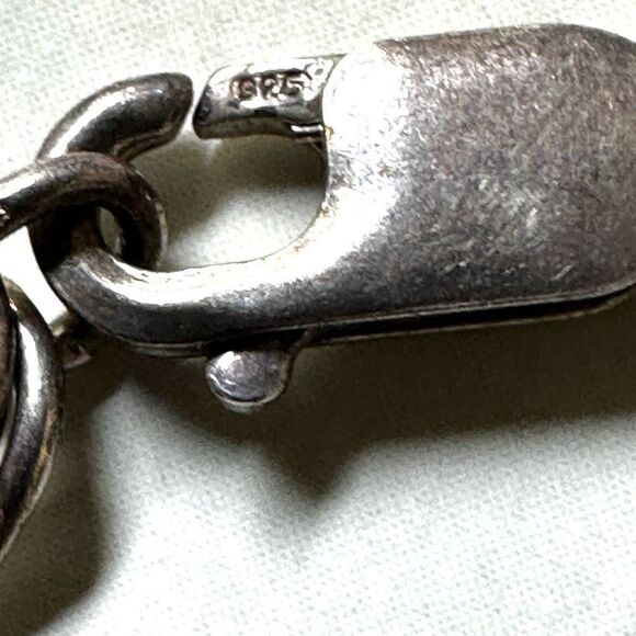 Sterling silver colorful beaded bracelet - Picture 5 of 7